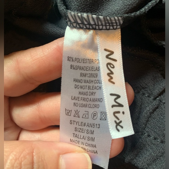 NWT New Mix Charcoal gray pull on dress pants. Size S/M. - Picture 3 of 9